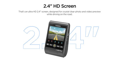 VIOFO A229 Plus Dash Cam : Enregistrement 2K HDR avec Commandes Vocales et Wi-Fi 5GHz