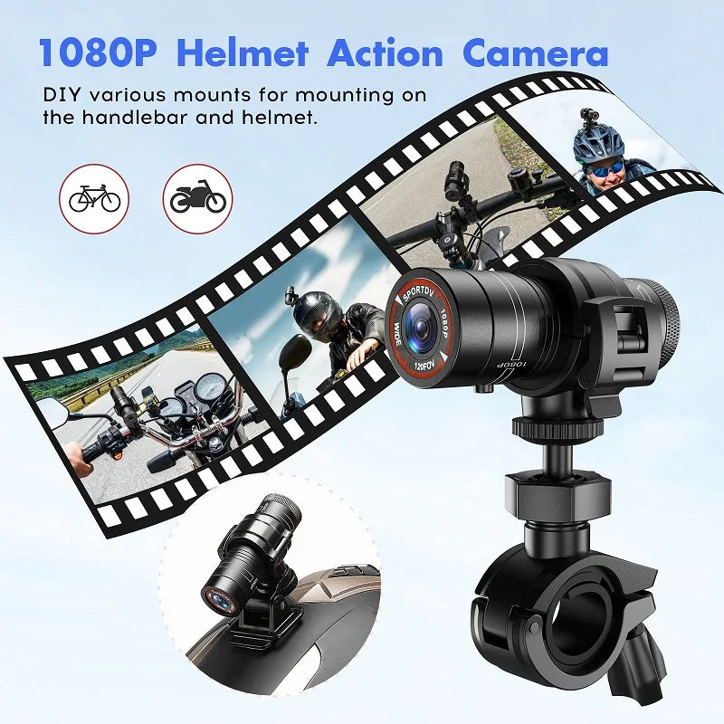 KIDKD Caméra Sport 1080P pour Casque et Vélo : Capturez Vos Aventures en Haute Définition