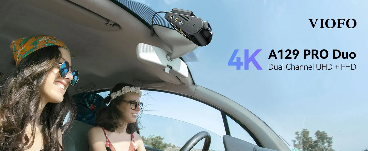 VIOFO Ultra HD 4K Dash Cam avec Vision Nocturne et GPS Intégré